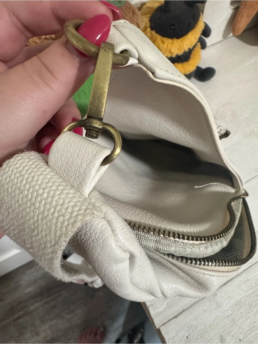 Altar'd State Cream Sling Crossbody Bag